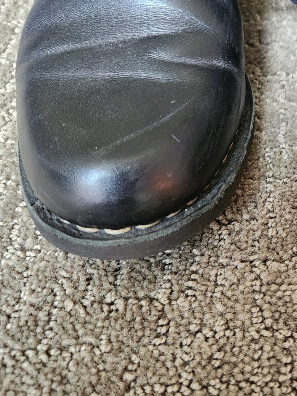 PARABOOT FOR SOFIE D'HOORE Black Leather Lace-up Ankle Boots Booties Size 8.5 - Picture 6 of 13